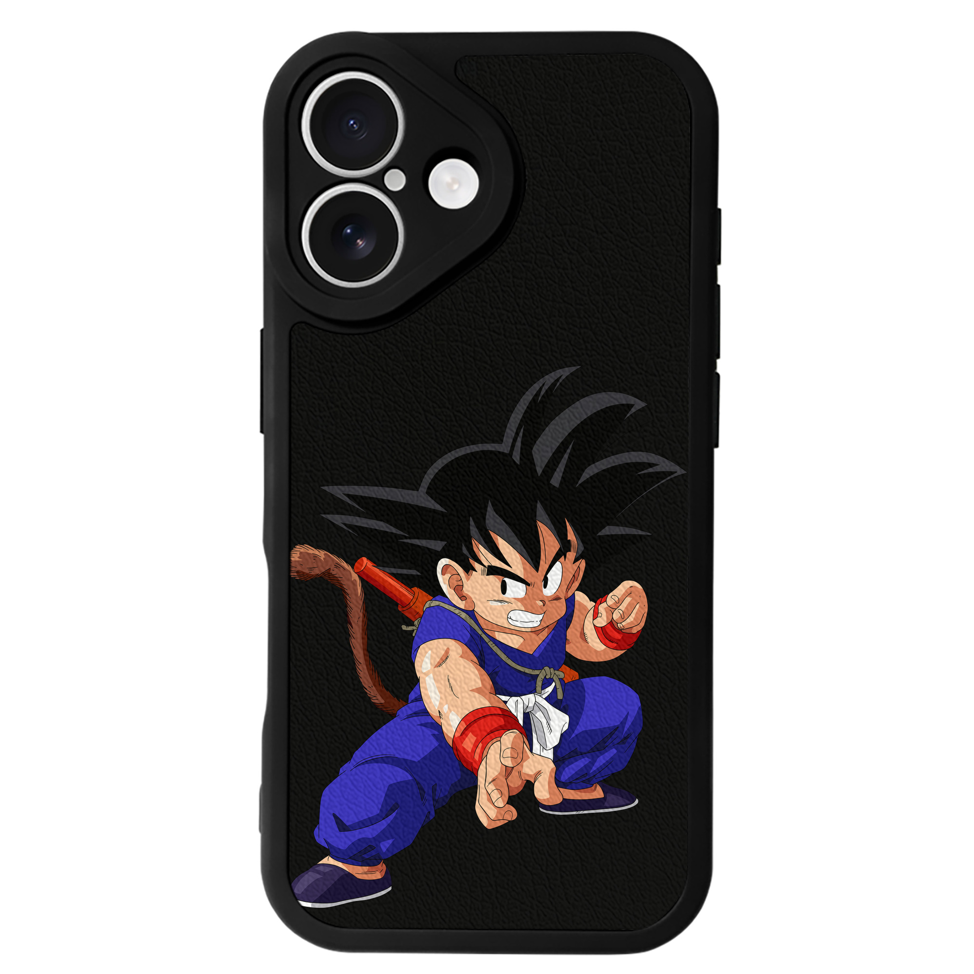 （画像用） ドラゴンボール 孫悟空（そん ごくう）Son Goku カカロット DRAGON BALL Kakarotto 【iPhone 16シリーズ対応】シリコンスマホケース（レザー調） 材質：シリコン